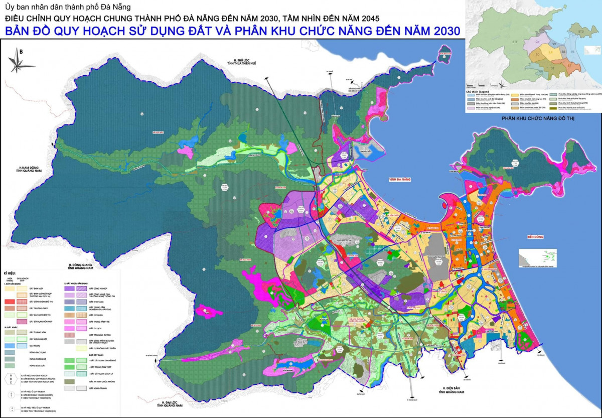 Bản đồ quy hoạch khu vực Đà Nẵng