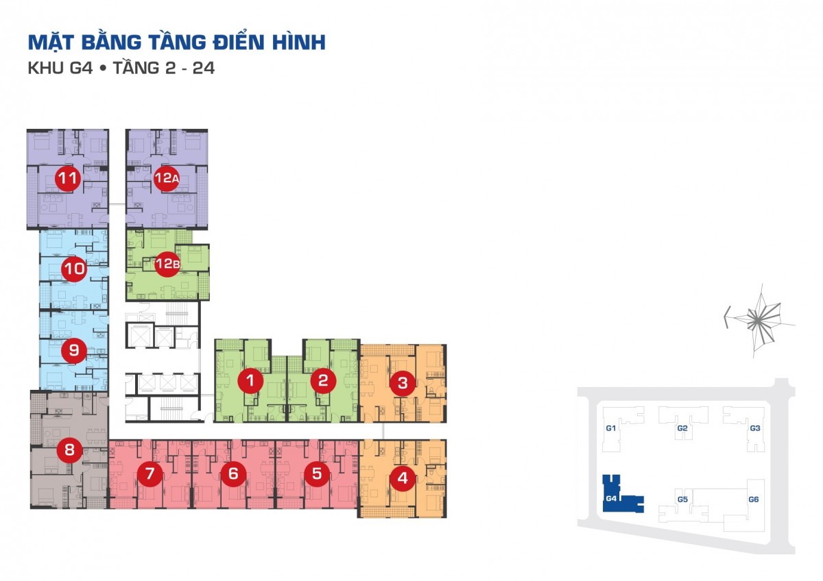 Mặt bằng G4 Sunrise Riverside Nhà Bè