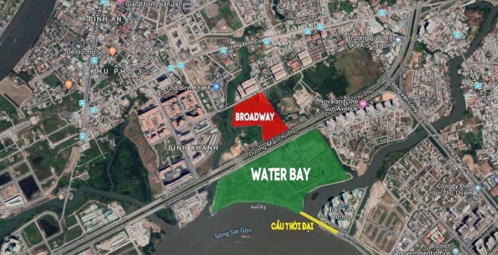 Dự án Water Bay vị trí trung tâm quận 2 